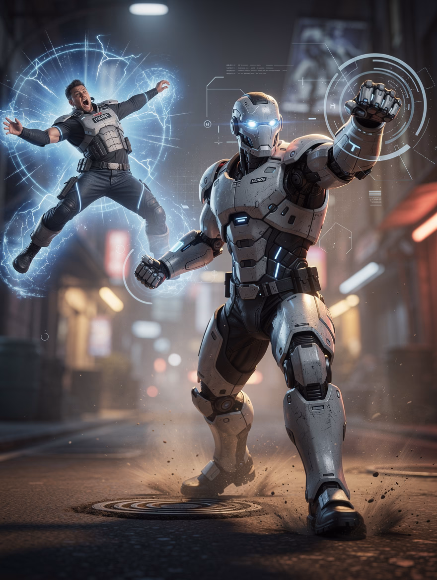 Cyber Lawman Protocol Punch finisher