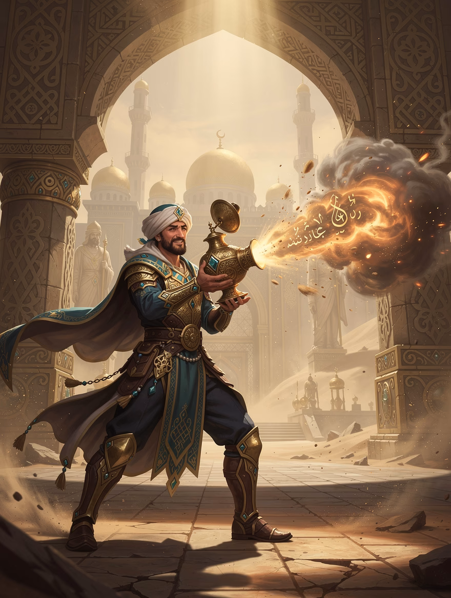 Djinn Bottle Service Blast finisher
