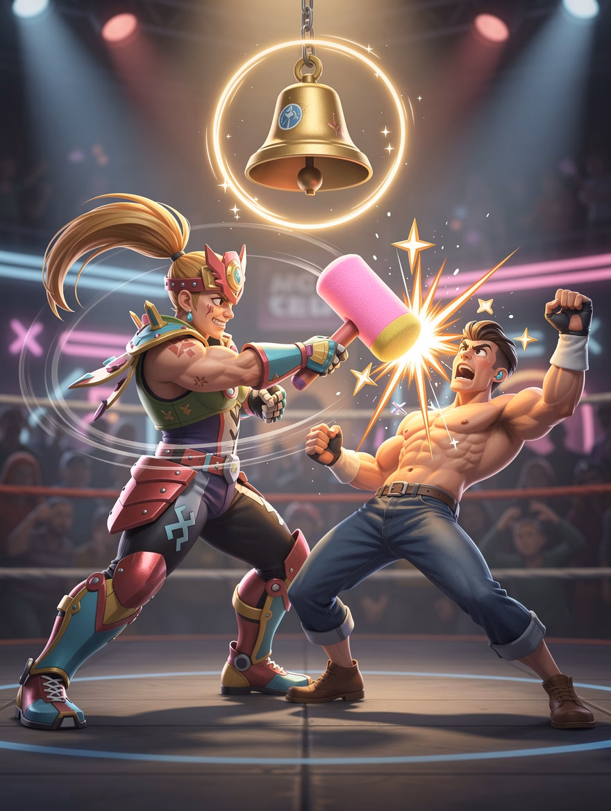 Foam Hammer Shame Bell finisher
