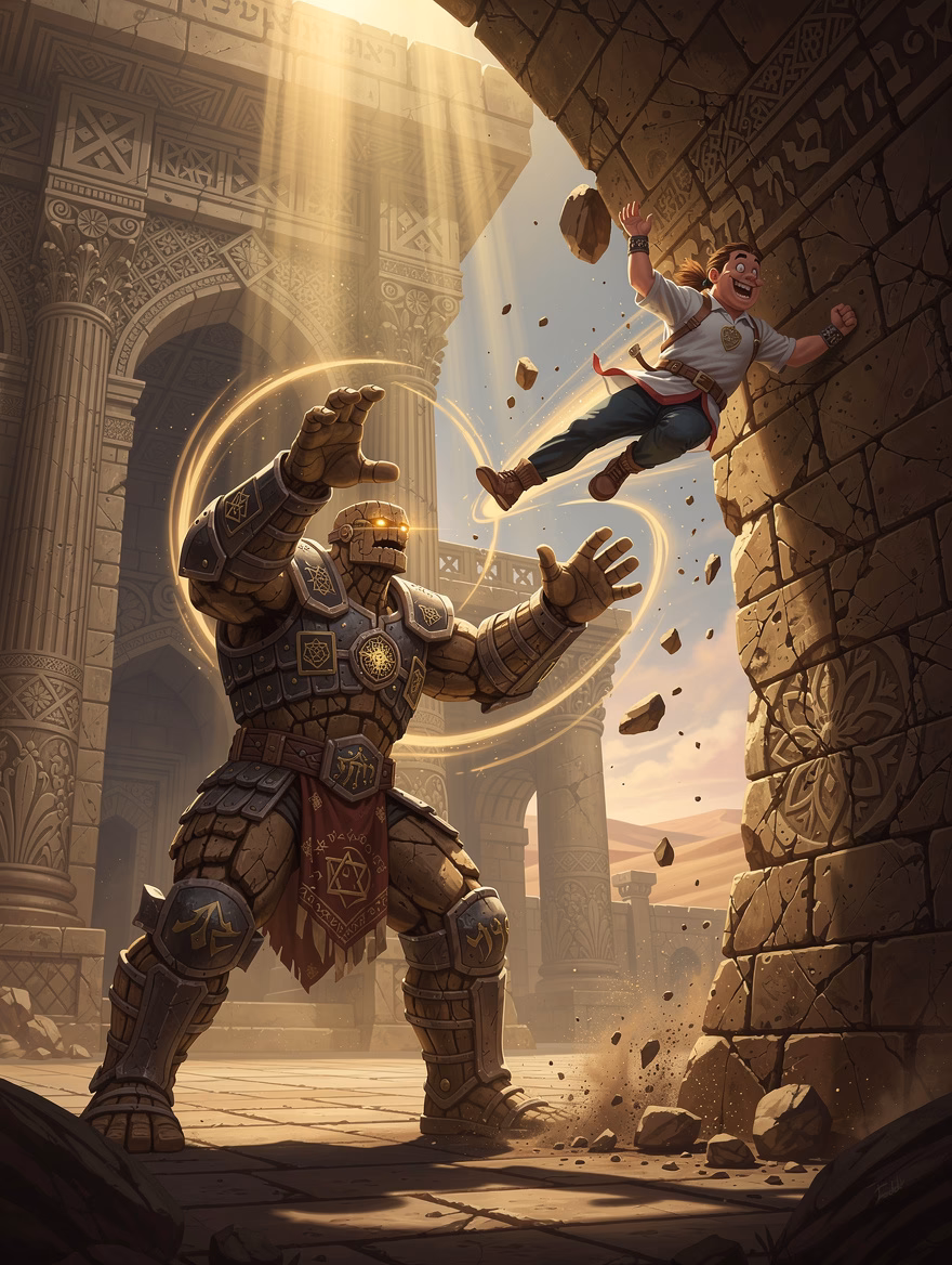 Golem Wall-Bounce Verdict finisher