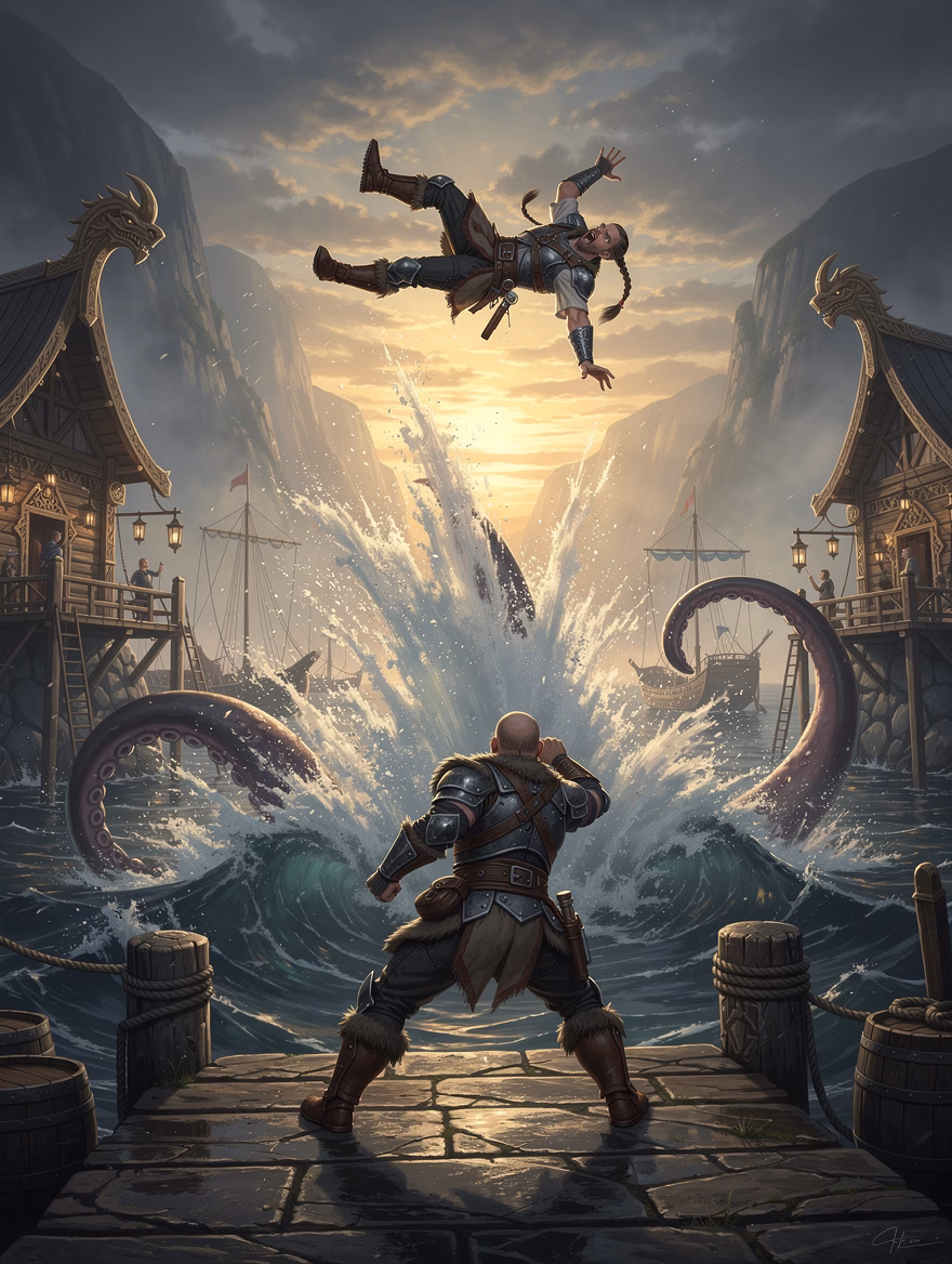 Kraken Harbor Launch finisher
