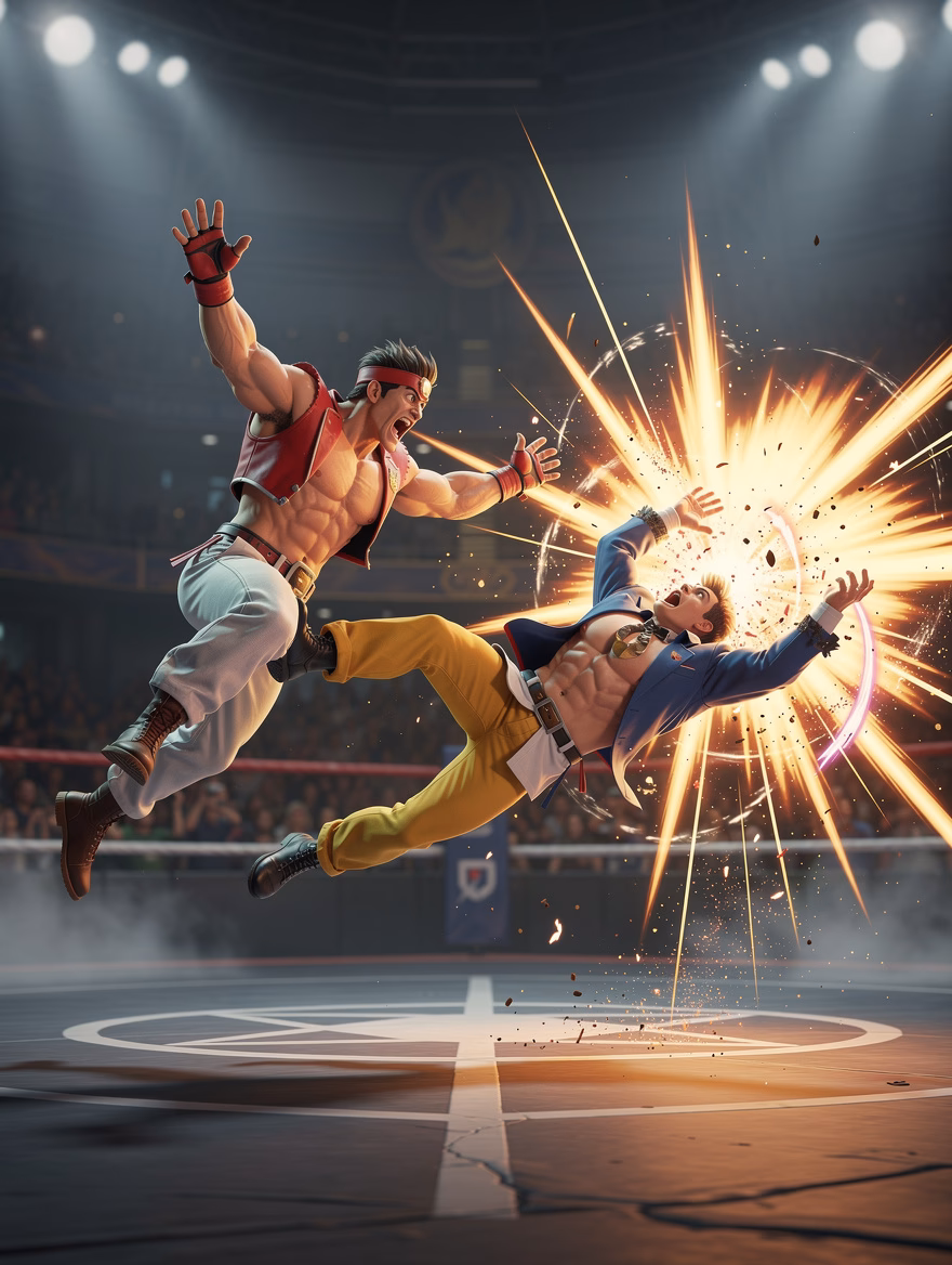 NPC Courage Combo finisher