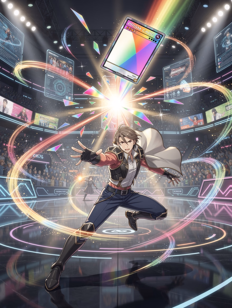 Prism Card Burst finisher