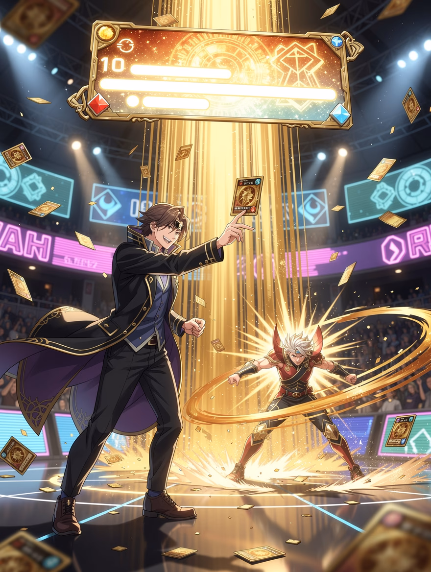 Prize Card Curtain Drop finisher