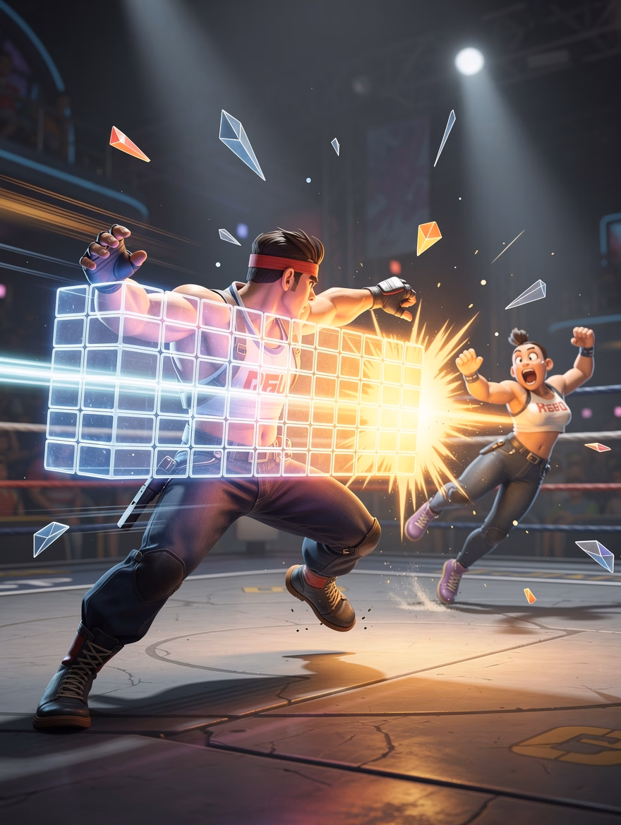 Puzzle Line Clear Slam finisher