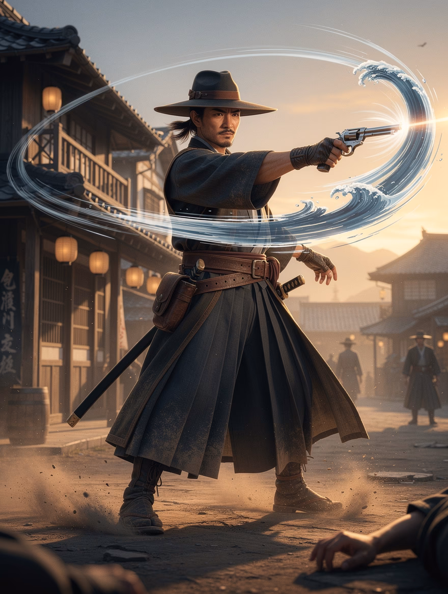 Samurai-Western Dust Draw finisher