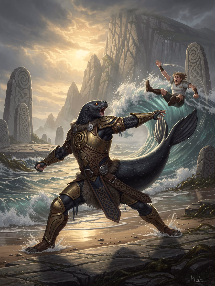 Selkie Tide-Out Sweep finisher