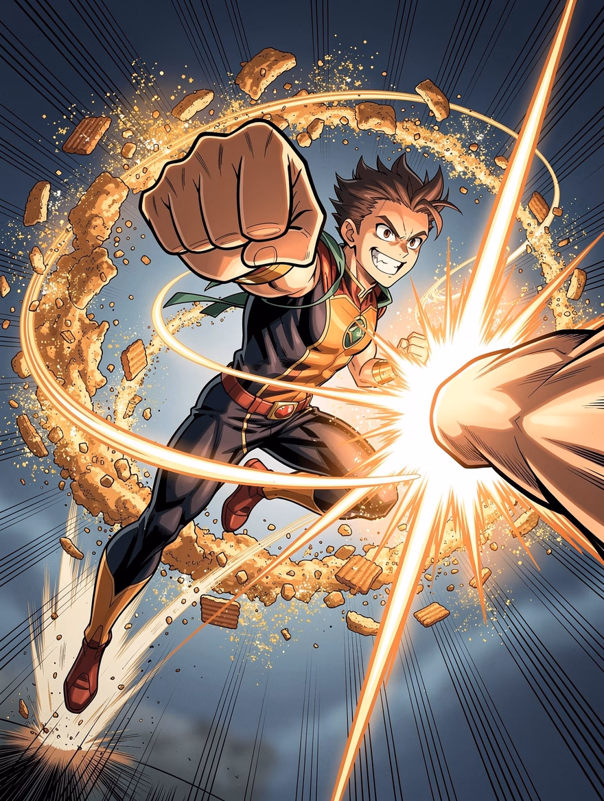 Snack Power Haymaker finisher