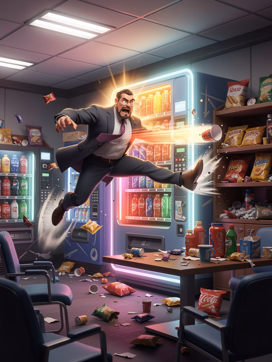 Soda Machine Dropkick finisher