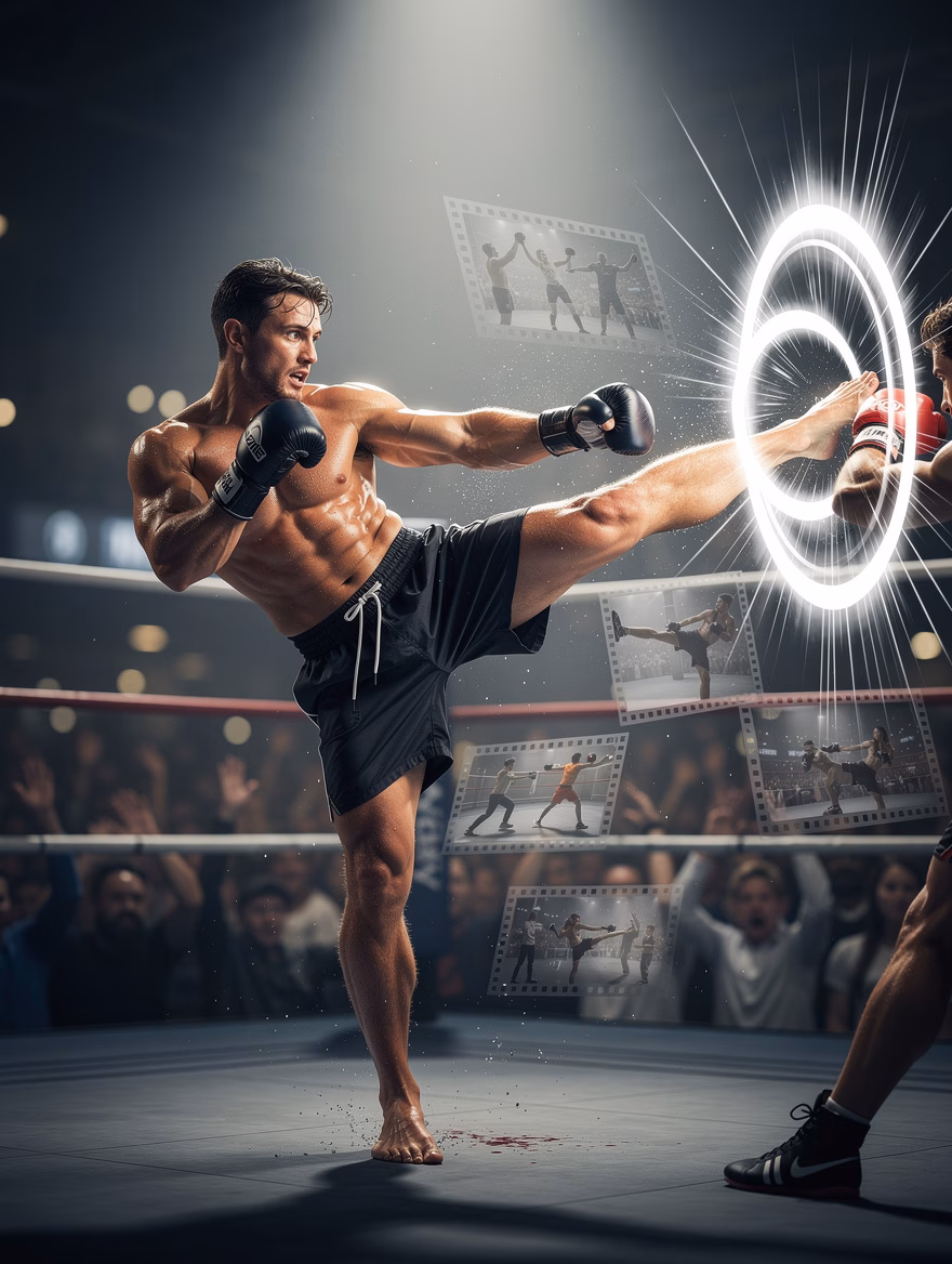 Training Montage Comeback Kick finisher