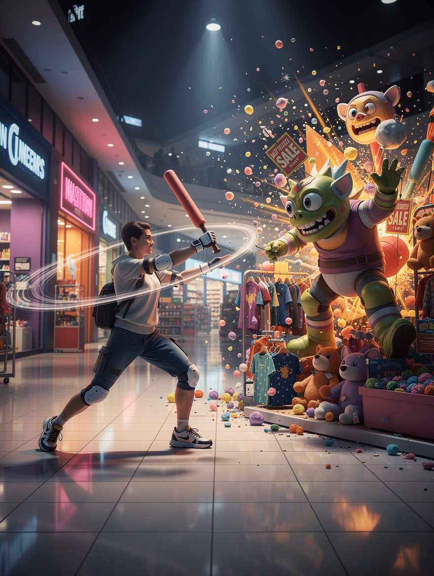 Zombie Mall Cleanup finisher