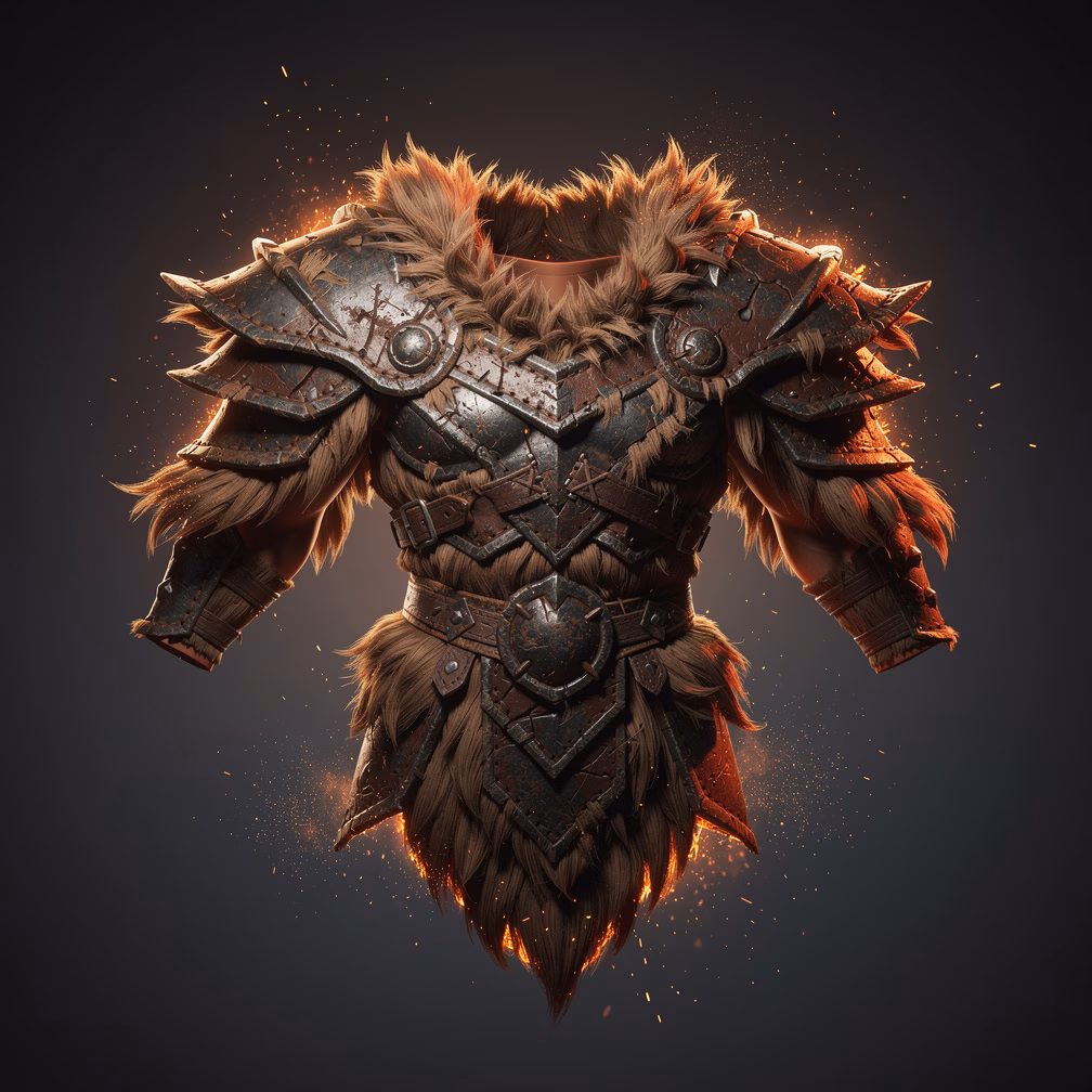Barbarian Shoulder Fur item