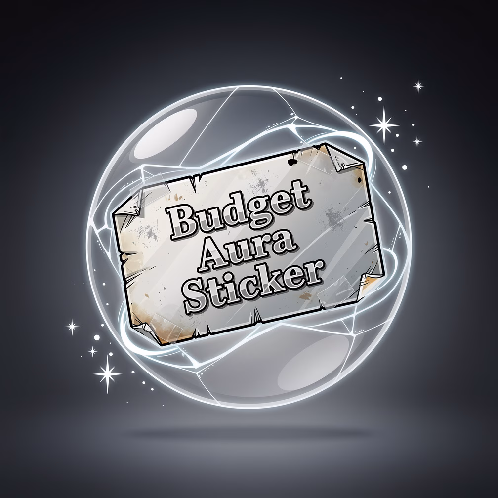 Budget Aura Sticker item