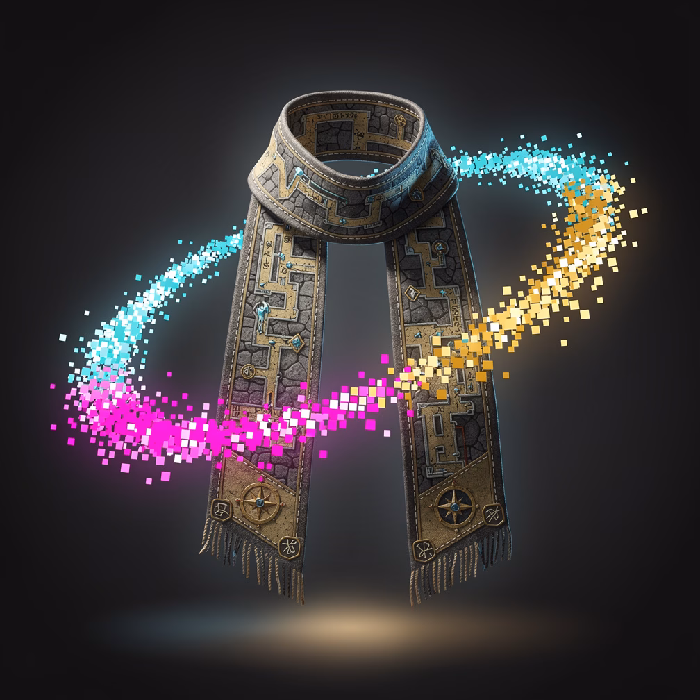 Dungeon Map Scarf item