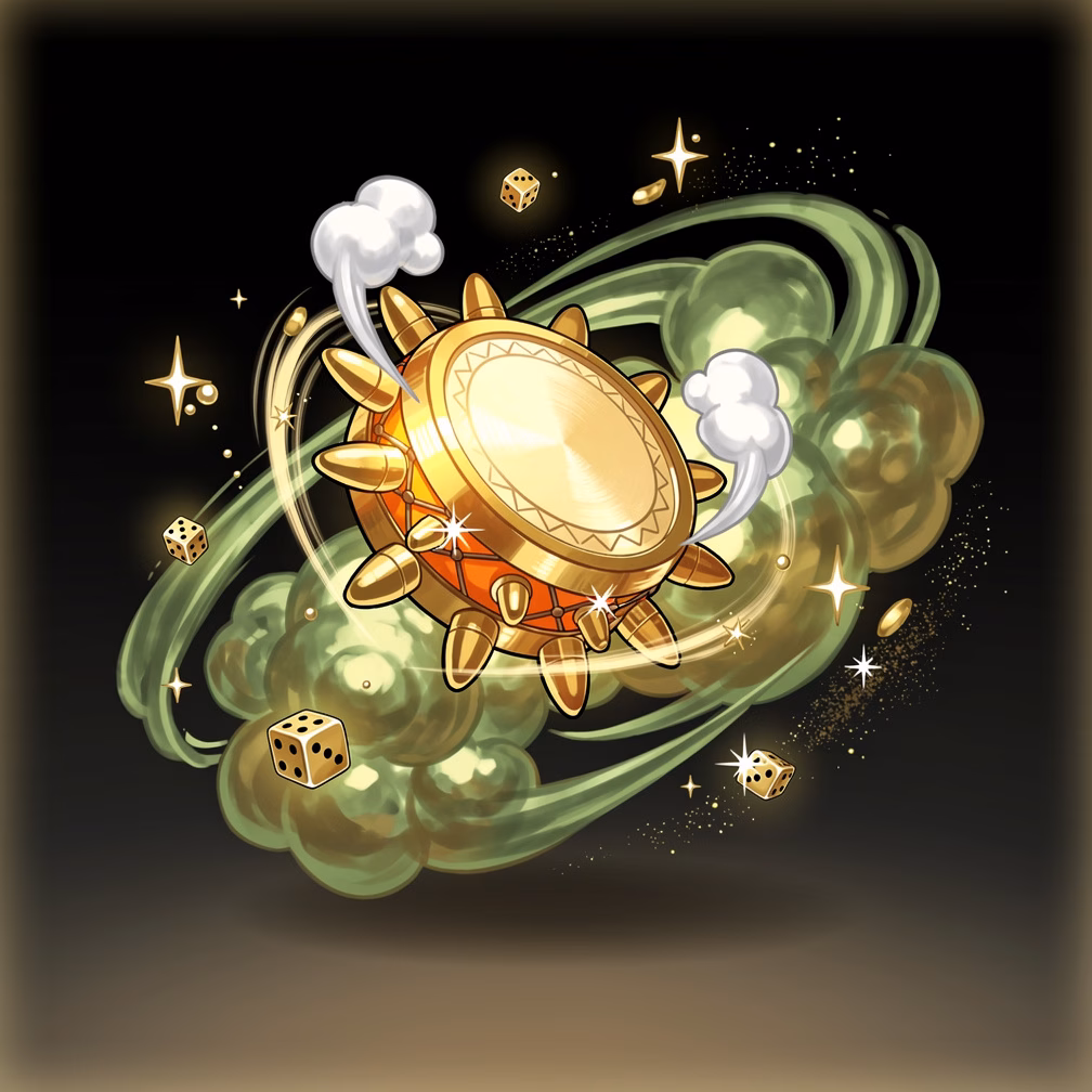 Sun-Drum Laugh Charm item