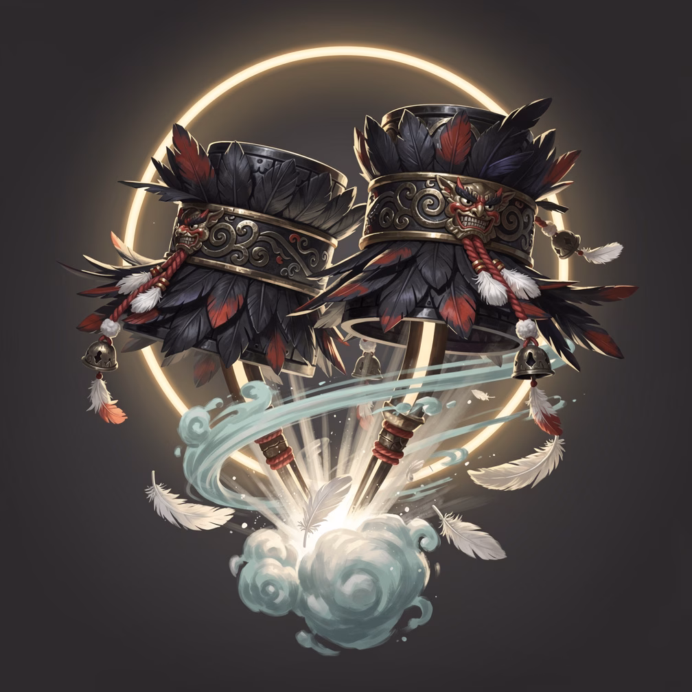 Tengu Feather Anklets item