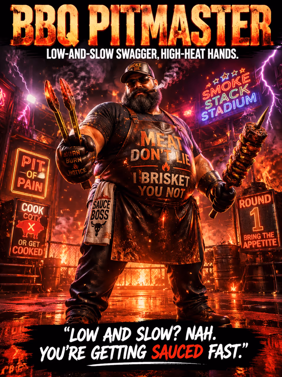 BBQ Pitmaster — opponent portrait