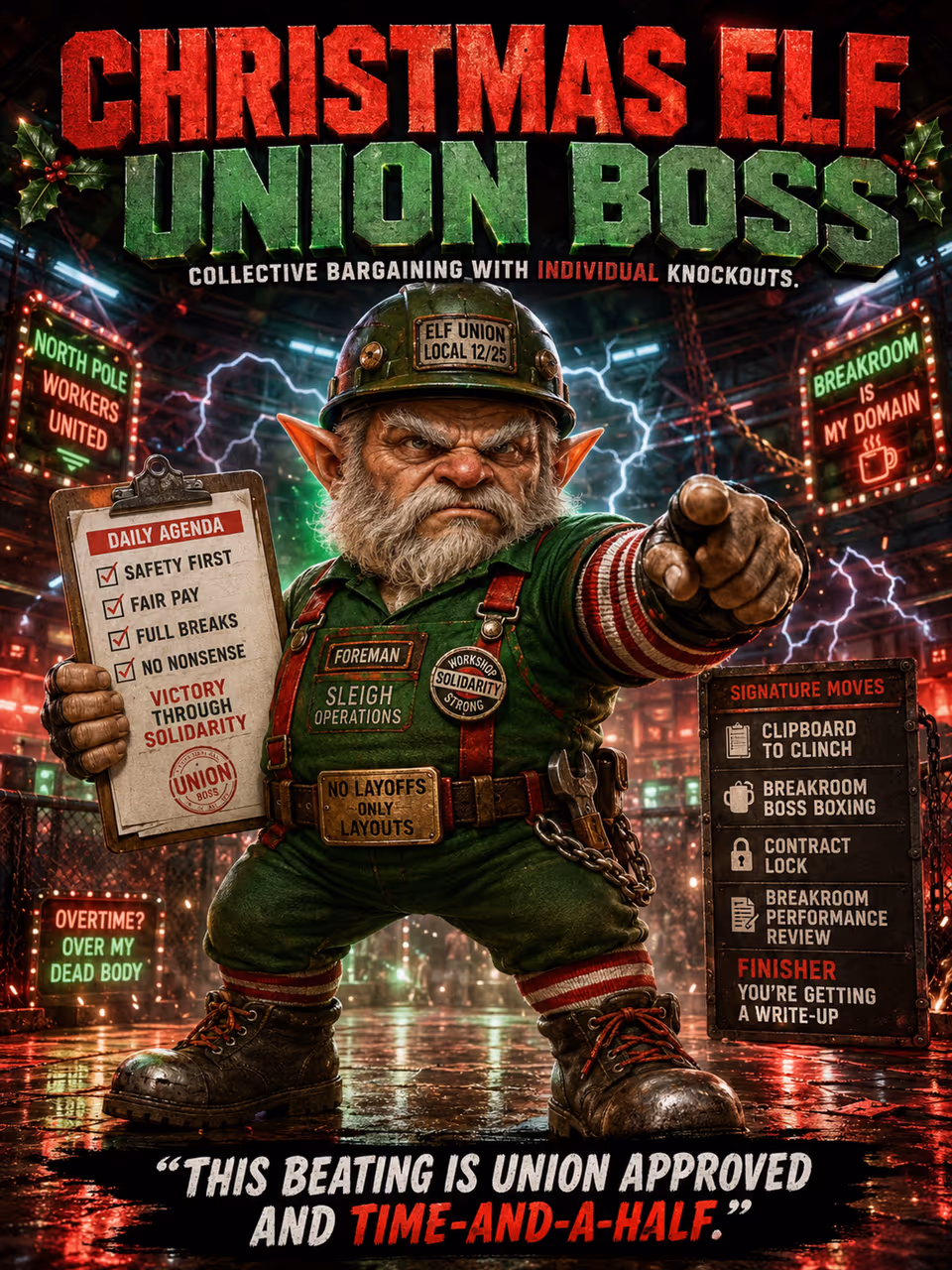 Christmas Elf Union Boss — opponent portrait