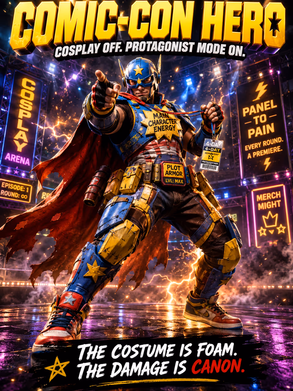 Comic-Con Hero — opponent portrait