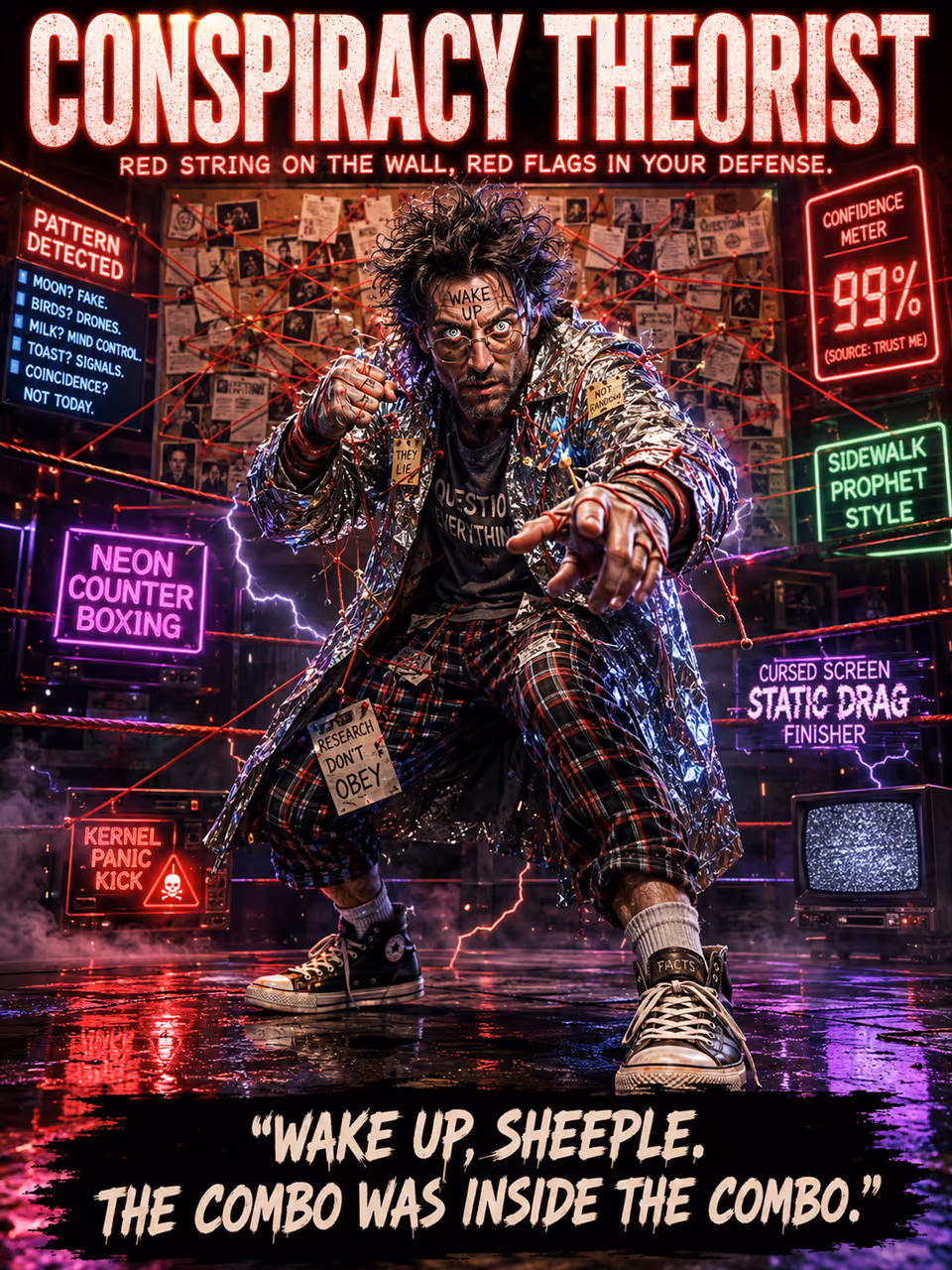 Conspiracy Theorist — opponent portrait