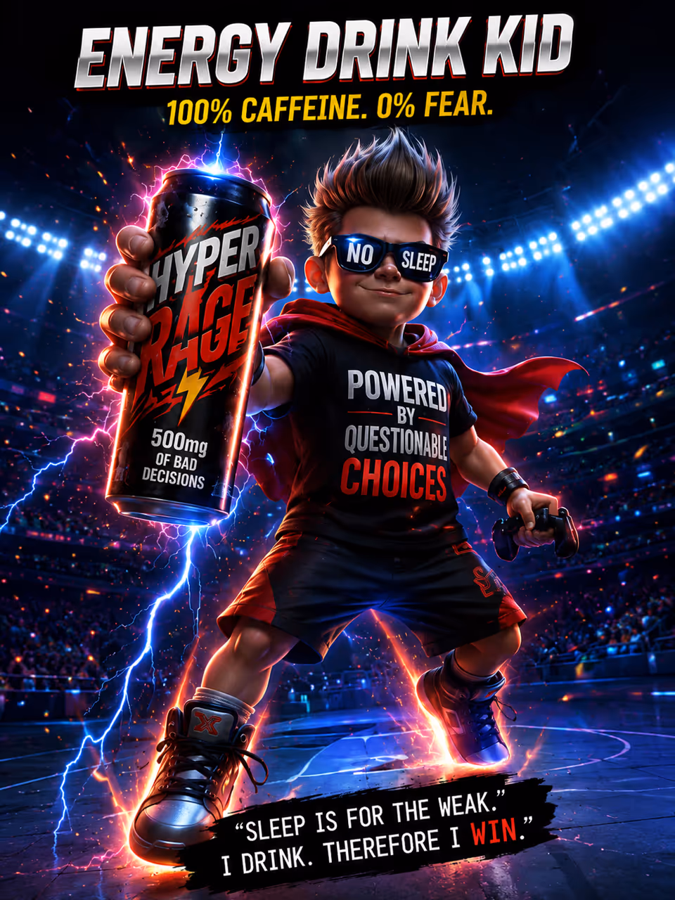 Energy Drink Kid — opponent portrait