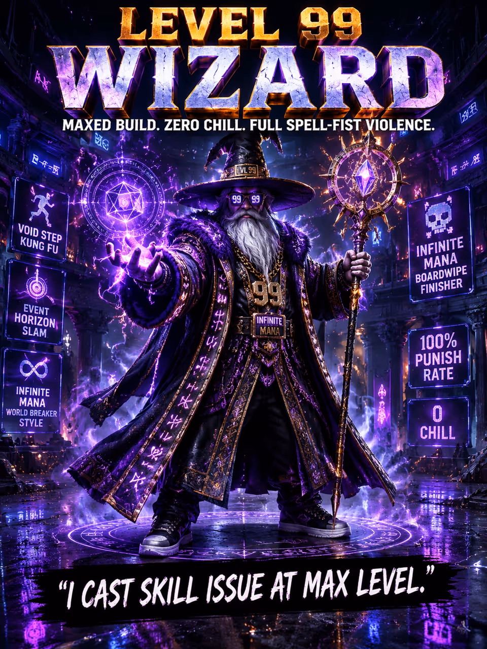 Level 99 Wizard — opponent portrait