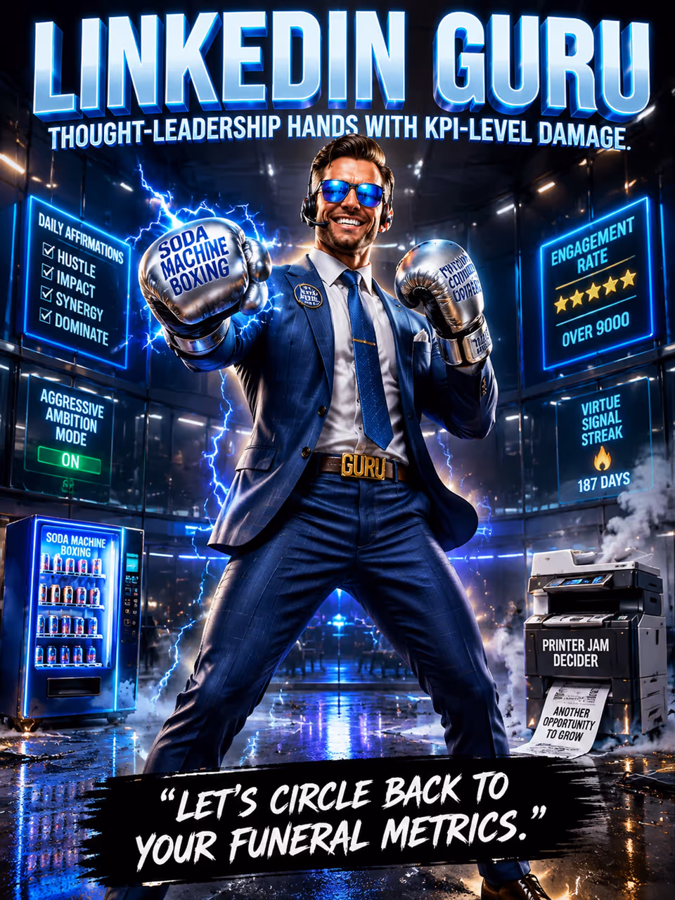 LinkedIn Guru — opponent portrait
