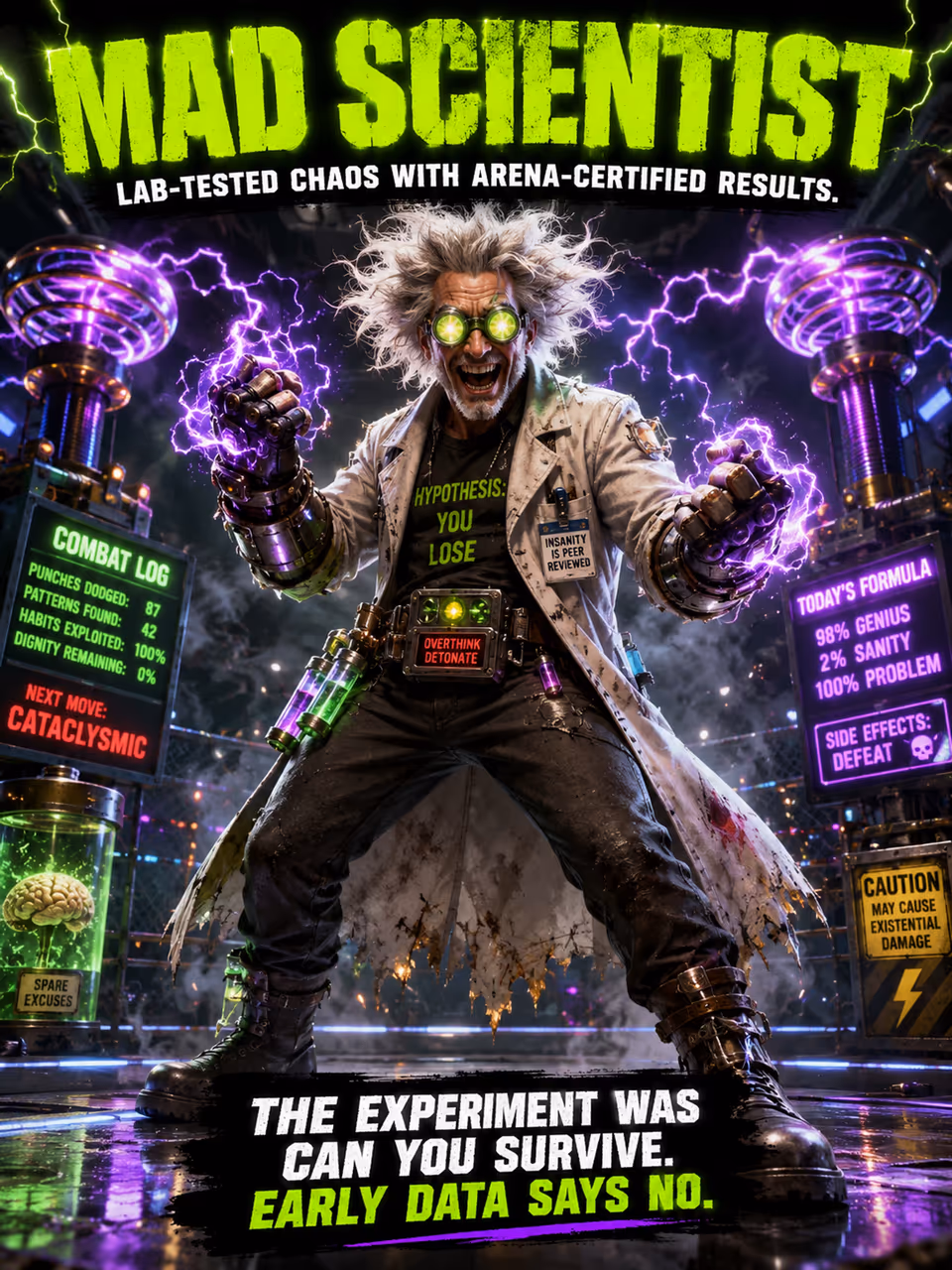 Mad Scientist — opponent portrait