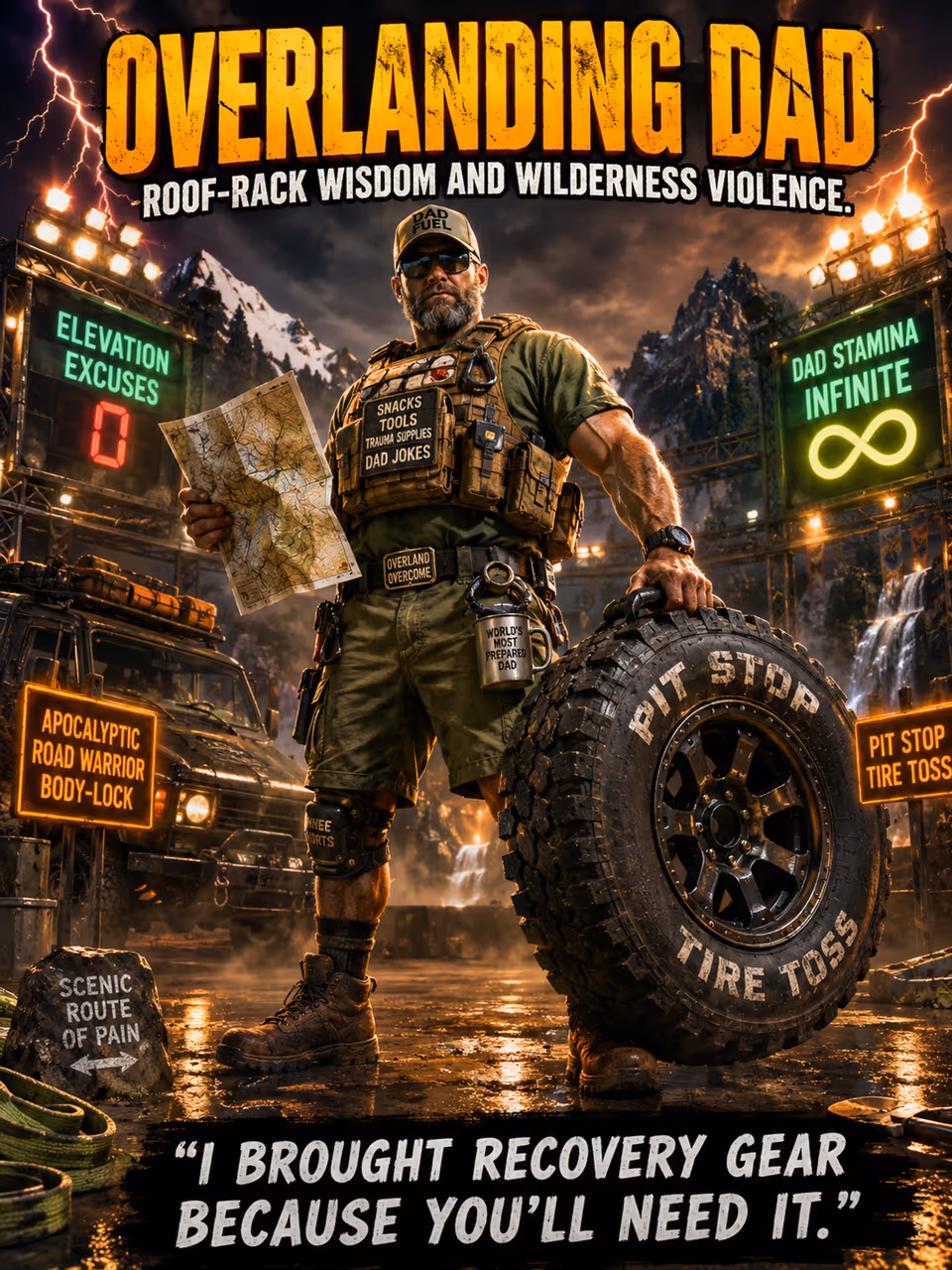 Overlanding Dad — opponent portrait