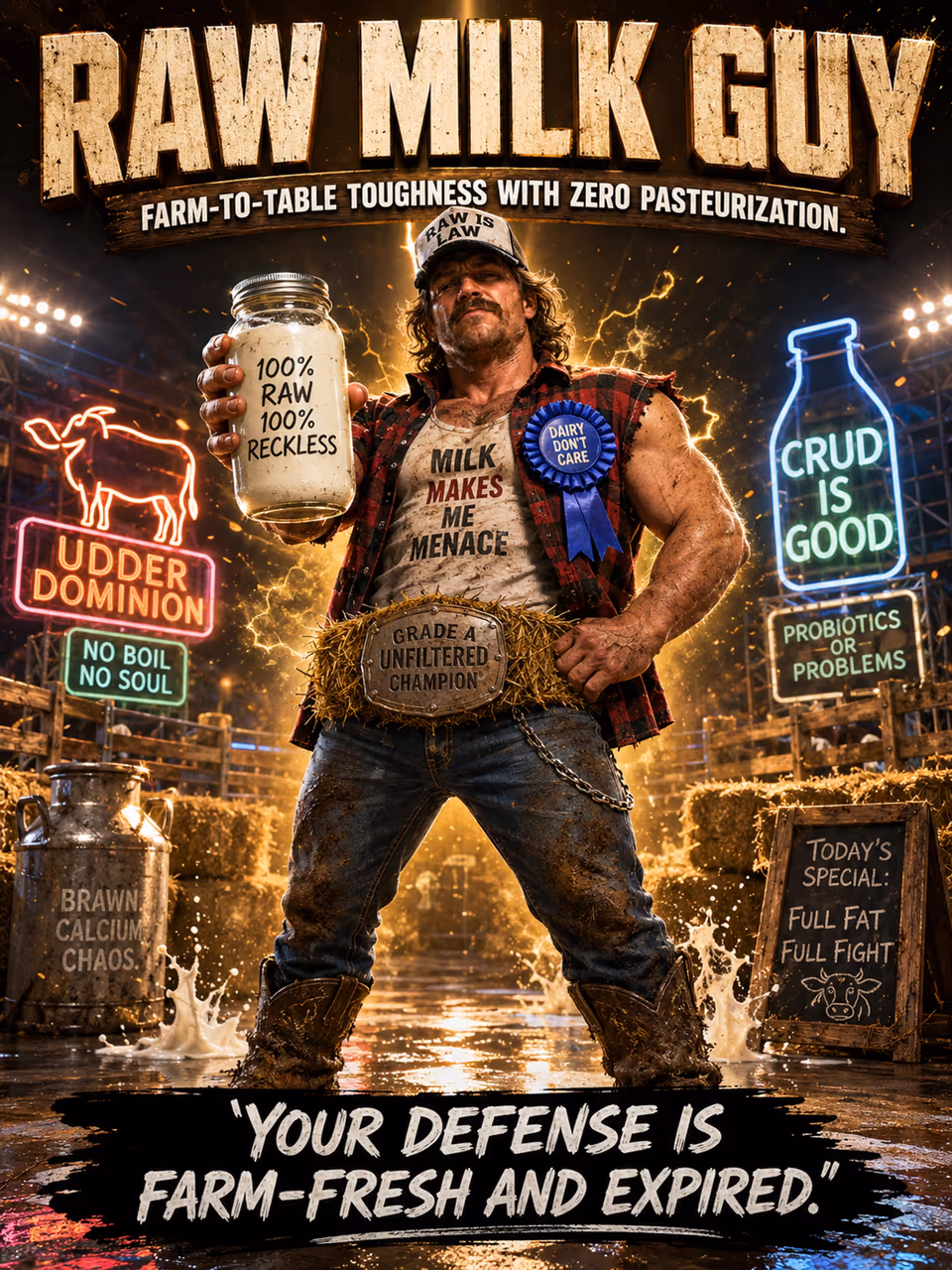 Raw Milk Guy — opponent portrait