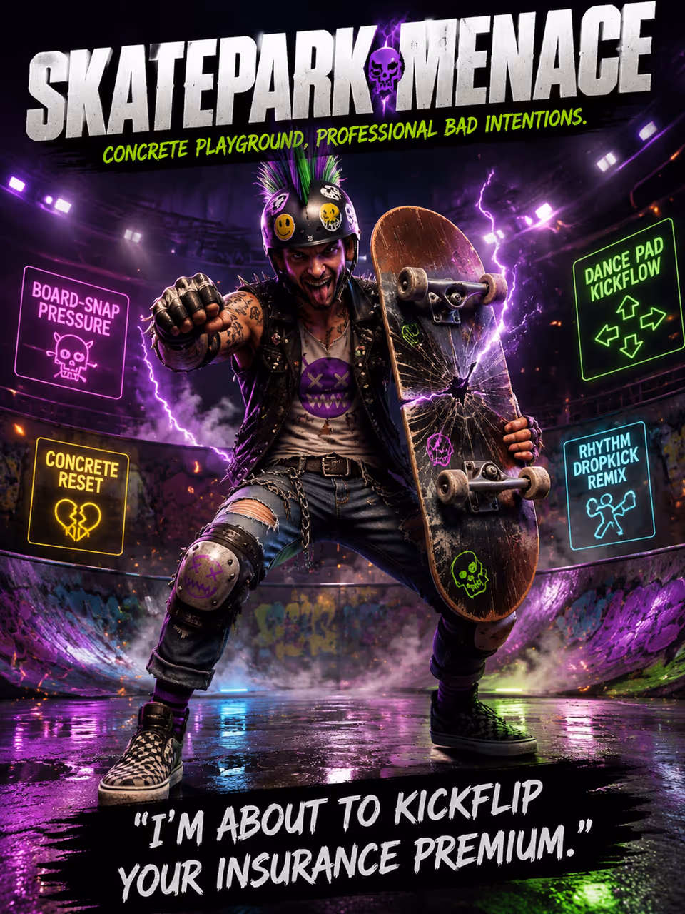 Skatepark Menace — opponent portrait