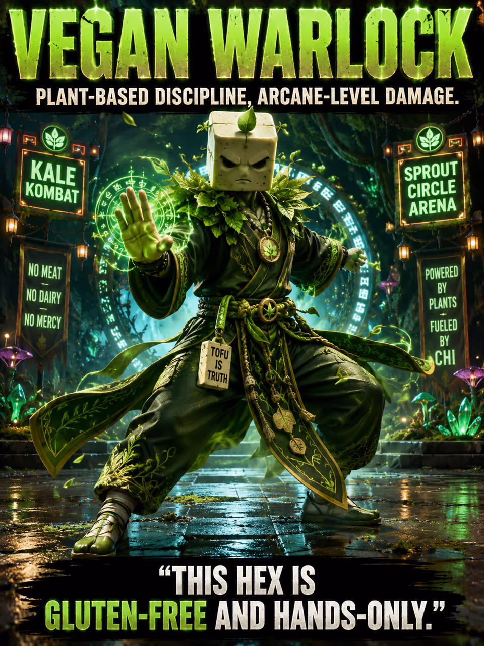 Vegan Warlock — opponent portrait