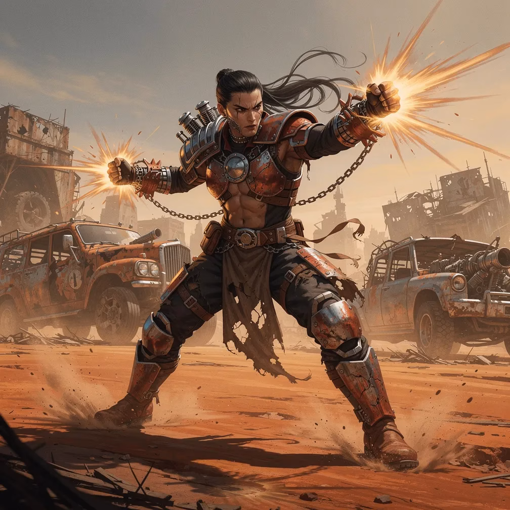 Apocalyptic Road Warrior Style fighting style