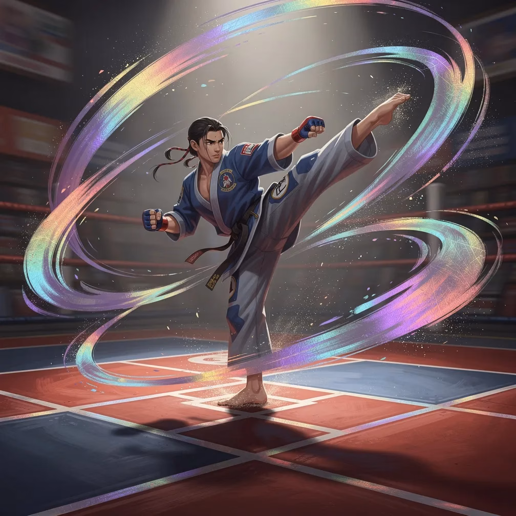 Arena Mat Footwork fighting style