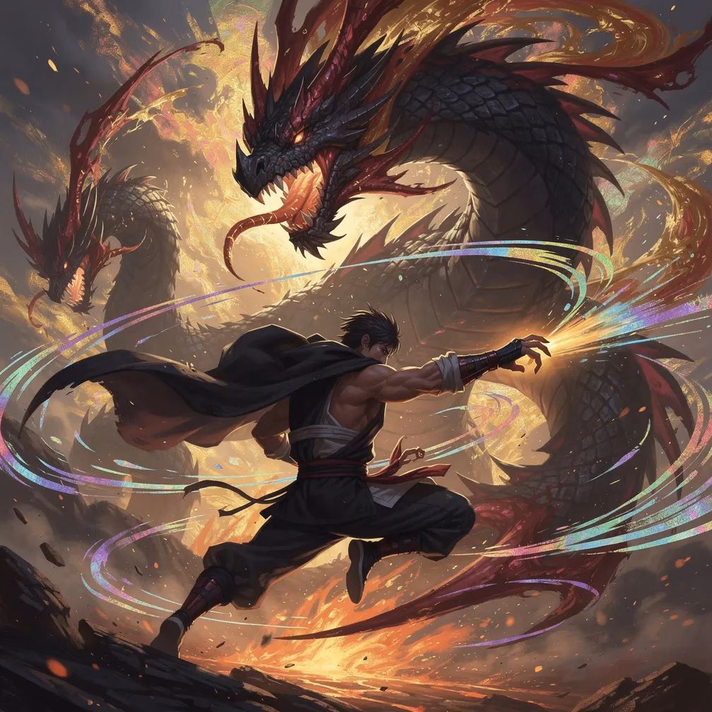 Black-Star Dragon Emperor Style fighting style