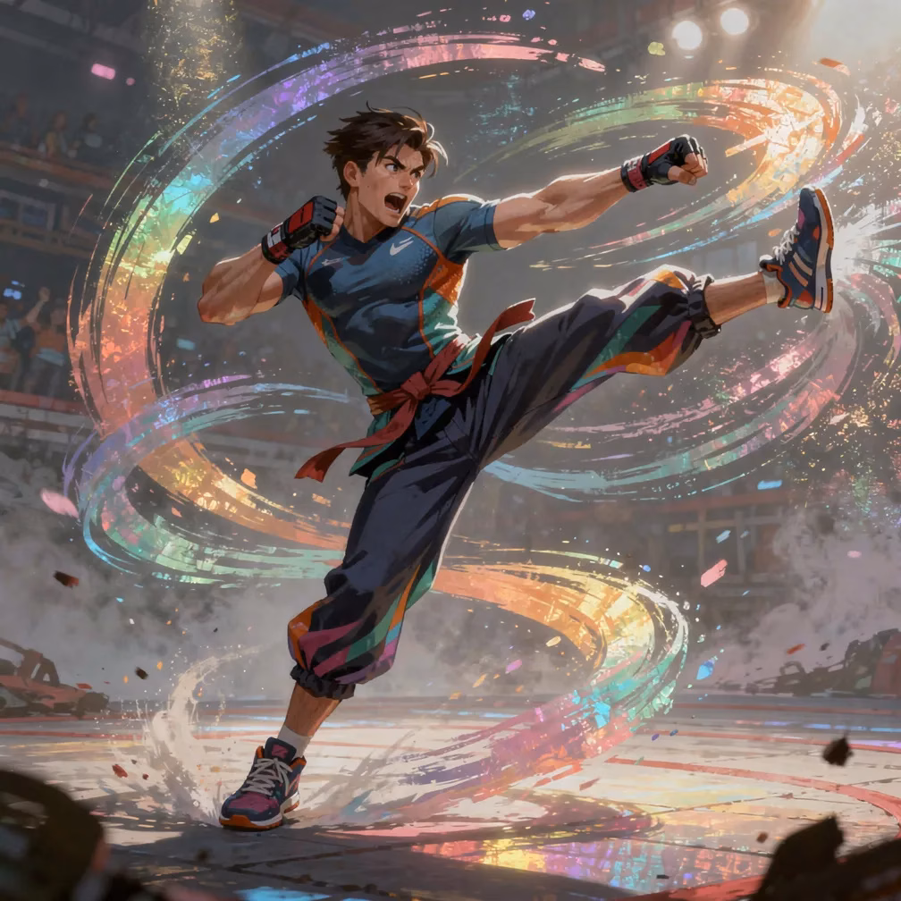 Booster Kid Brawl Style fighting style