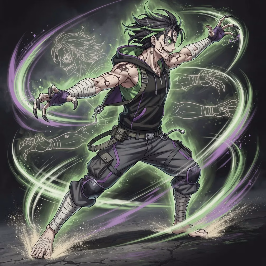 Ghoul Mask Predator Style fighting style