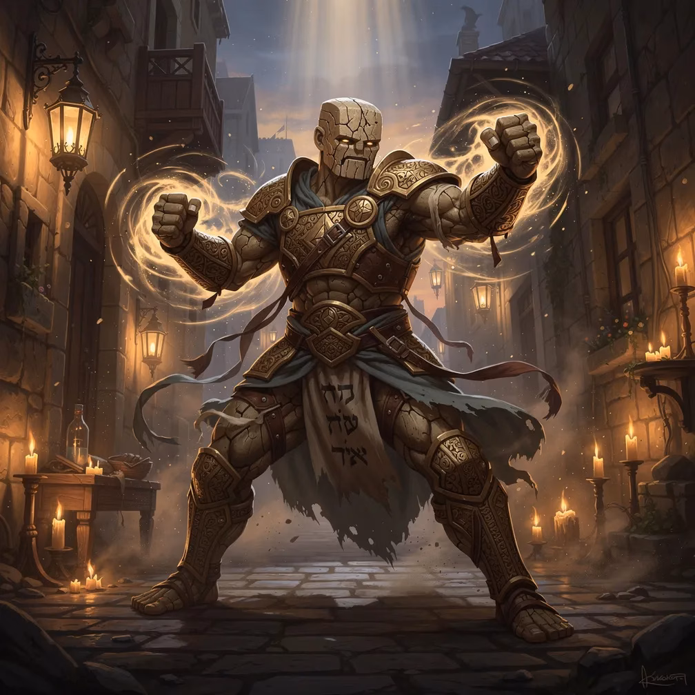 Golem Clay Wall Stance fighting style