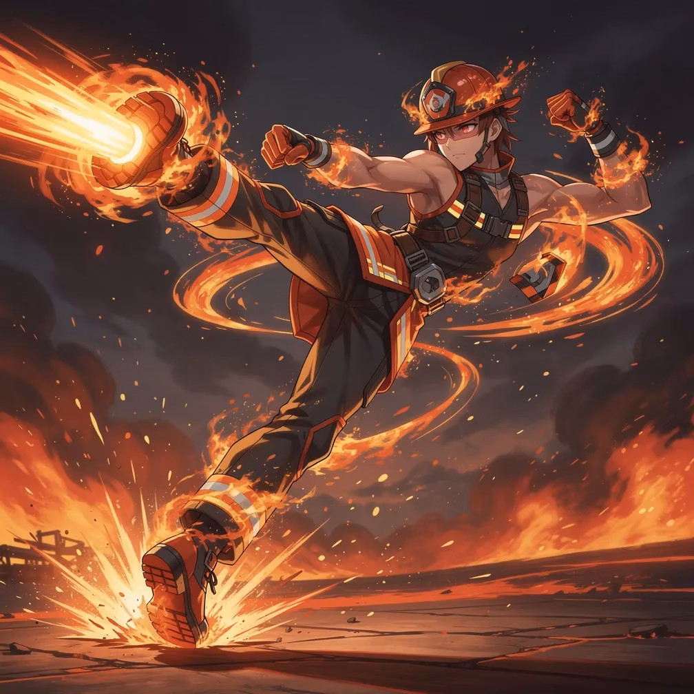 Ignition Heel Rocket Steps fighting style