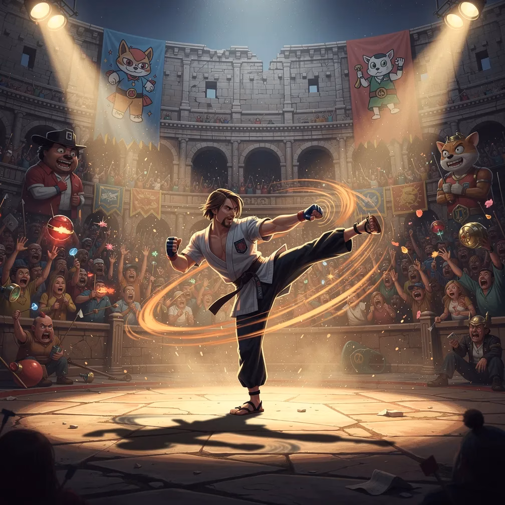 Meme Colosseum Switch-Hit fighting style
