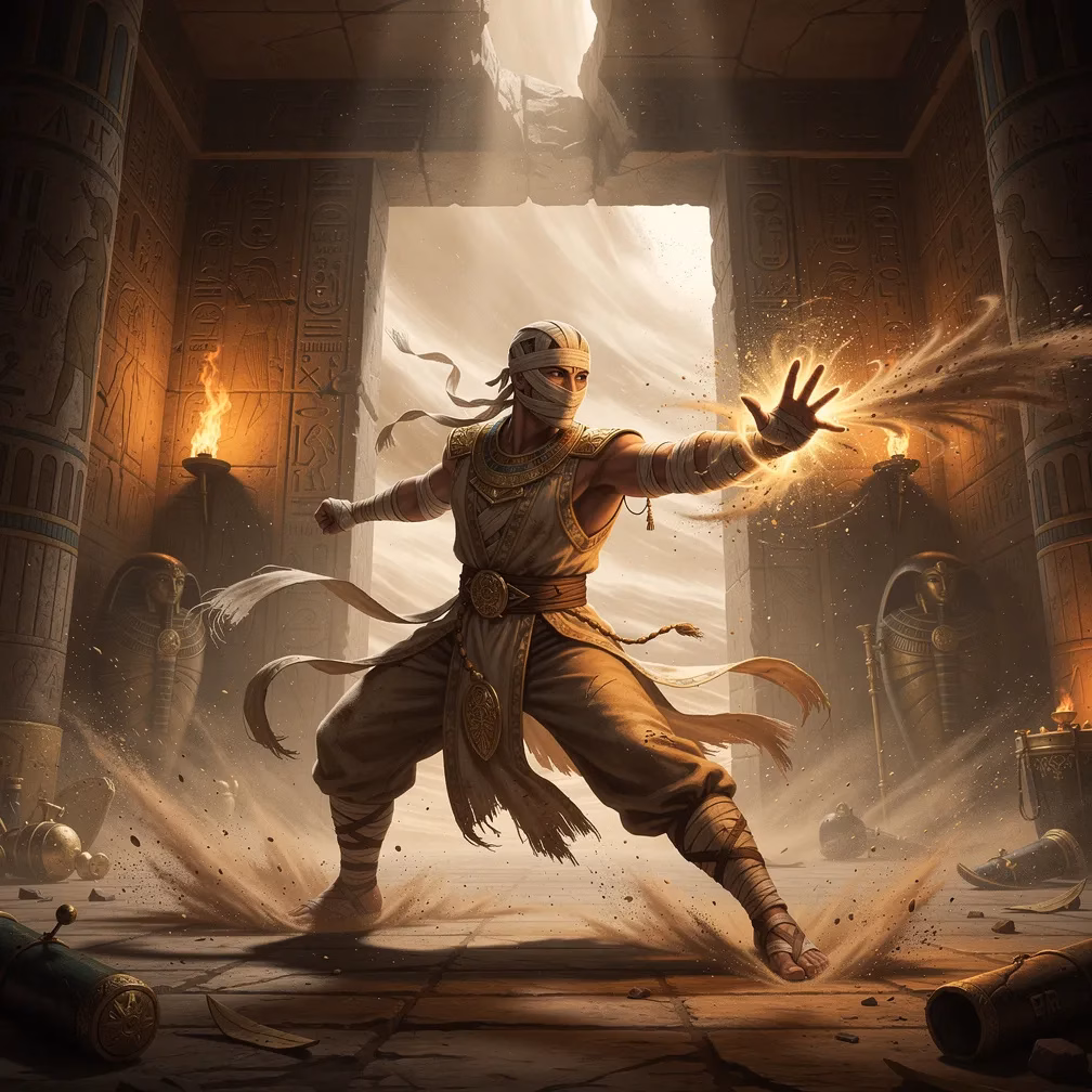 Museum Mummy Guard Style fighting style
