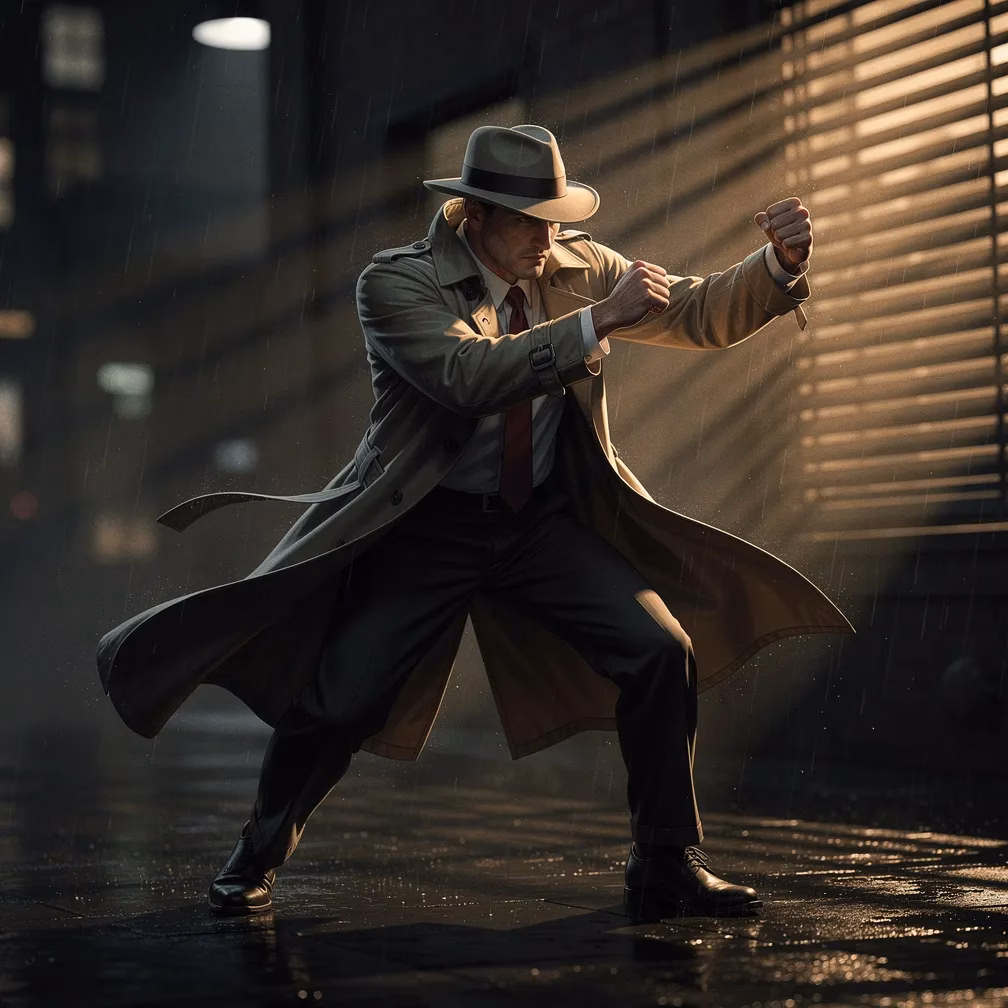 Noir Detective Dirty Boxing fighting style