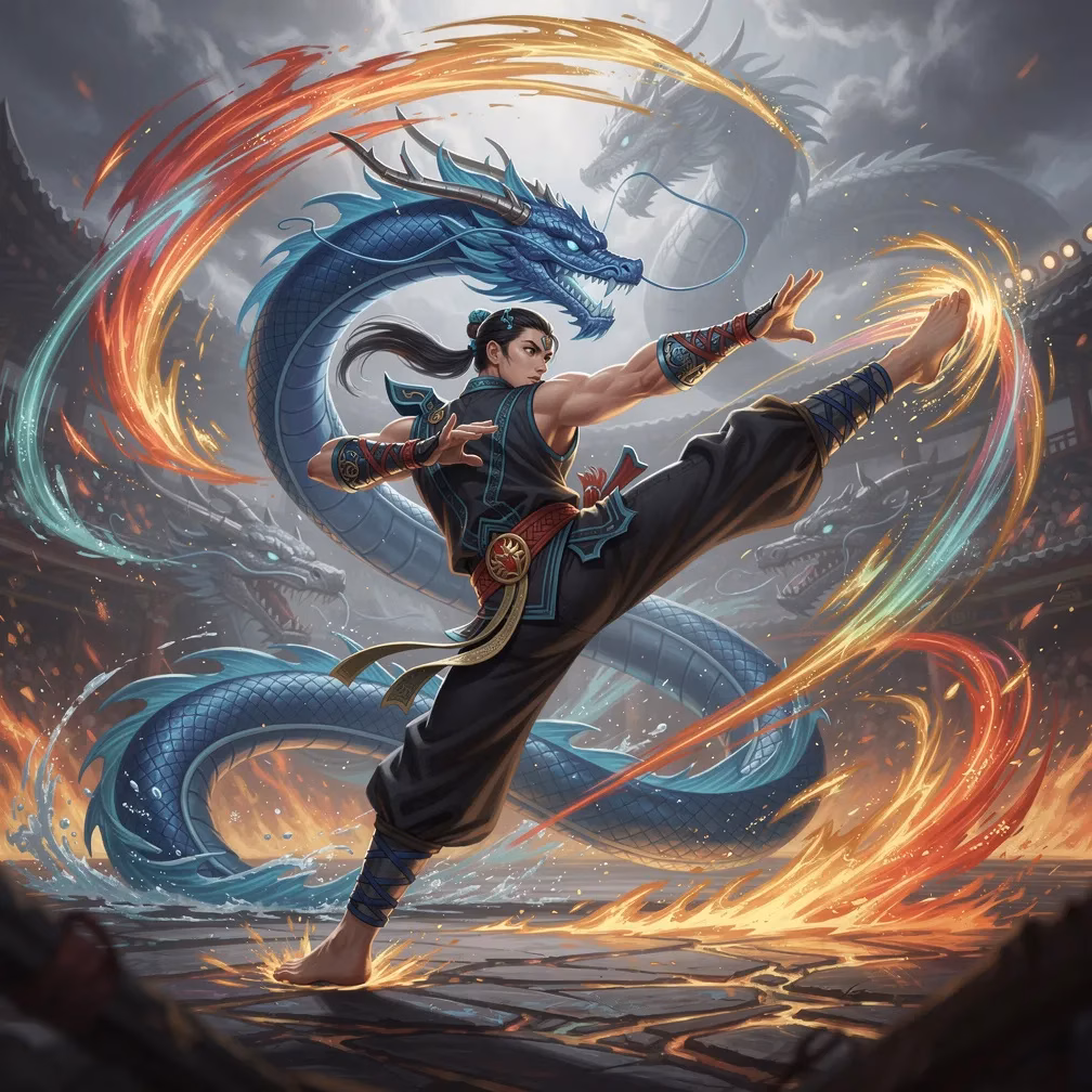 Sapphire Tide Serpent Style fighting style