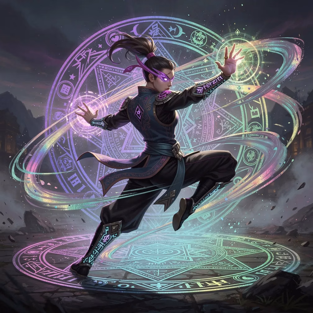 Spell Circle Striker Style fighting style