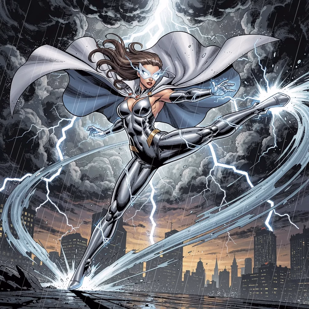 Thunderstorm Queen Kickboxing fighting style