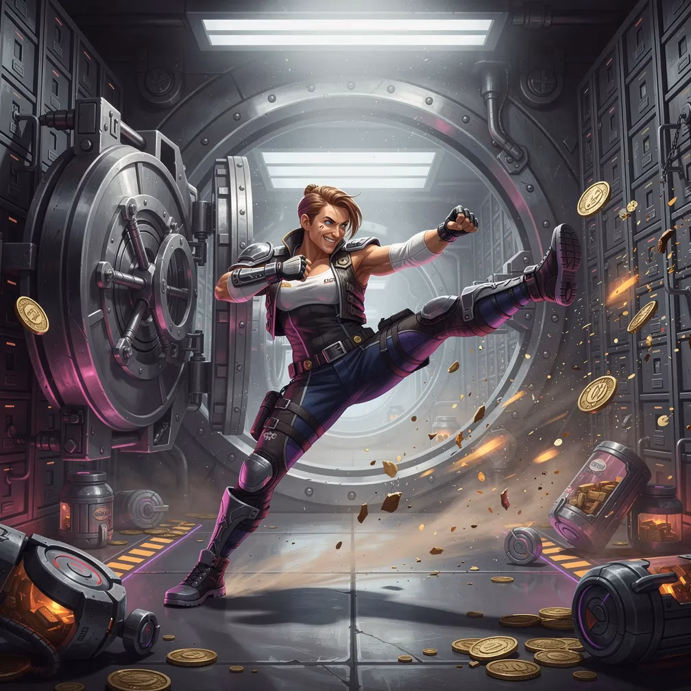 Token Vault Kickboxing fighting style