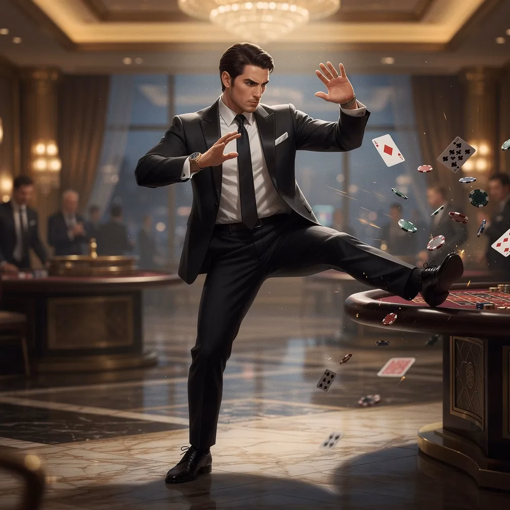 Tuxedo Spy Close-Quarters fighting style