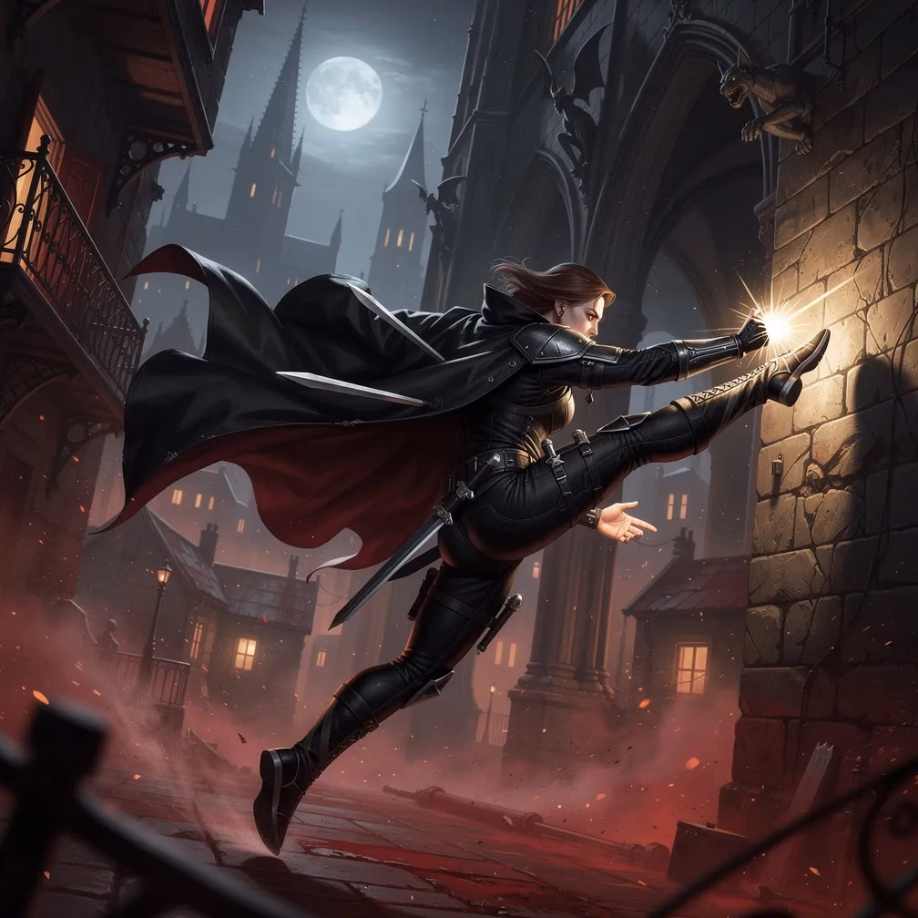 Vampire Leather Night Form fighting style