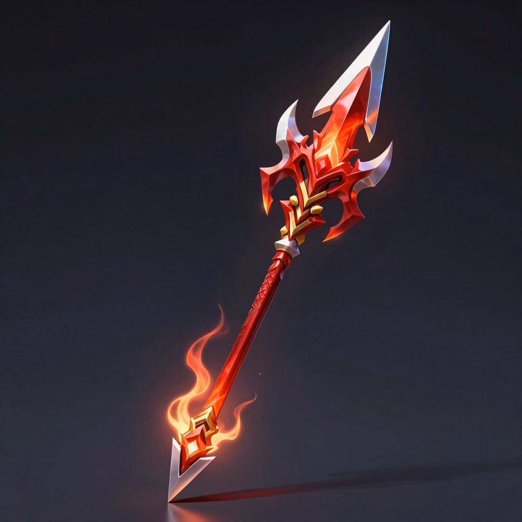 Crimson-Eyed Inferno Lance weapon