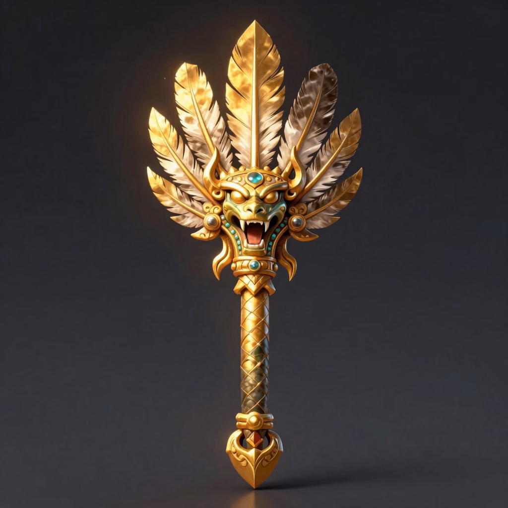 Feathered Serpent Macuahuitl weapon